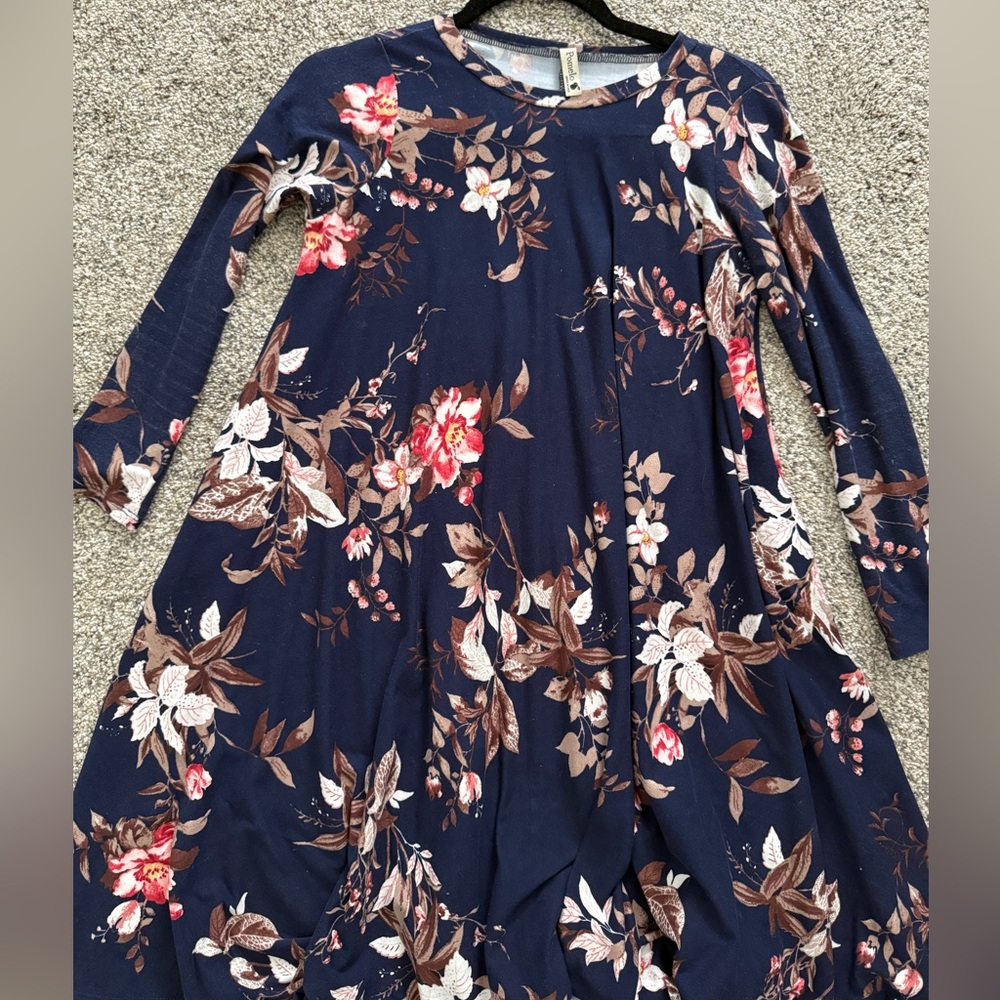 Boutique Floral Navy Dress